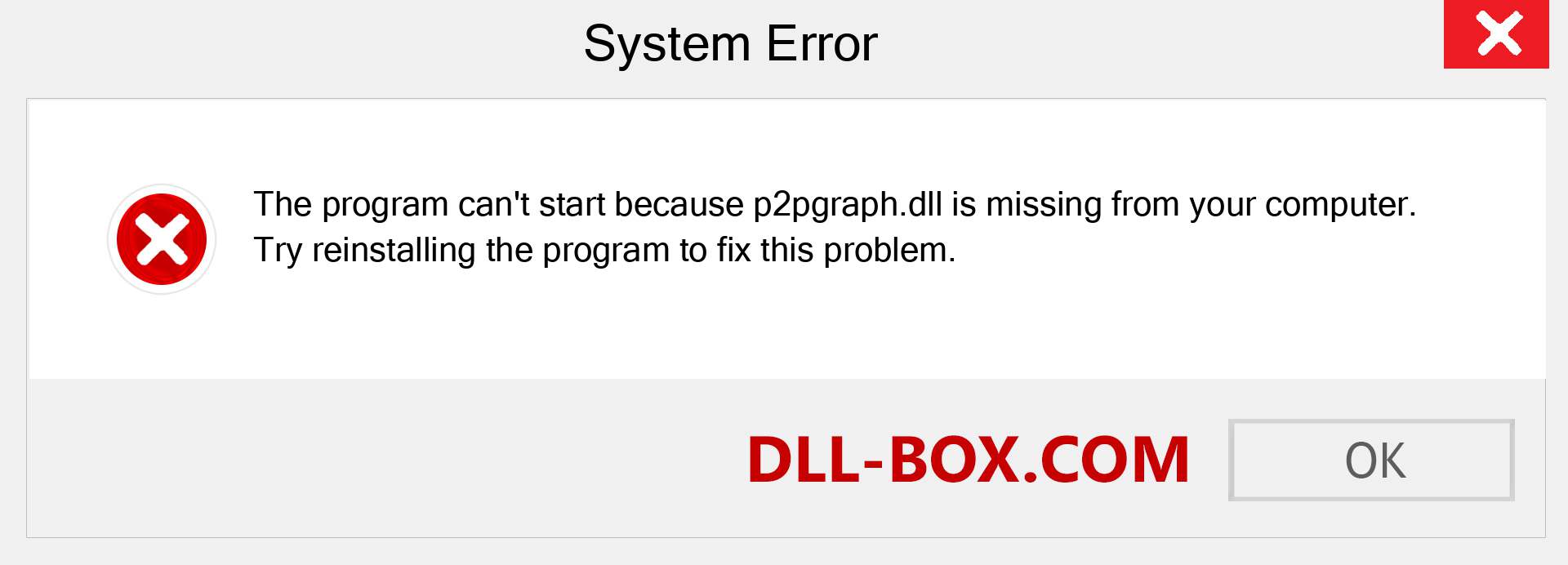  p2pgraph.dll file is missing?. Download for Windows 7, 8, 10 - Fix  p2pgraph dll Missing Error on Windows, photos, images